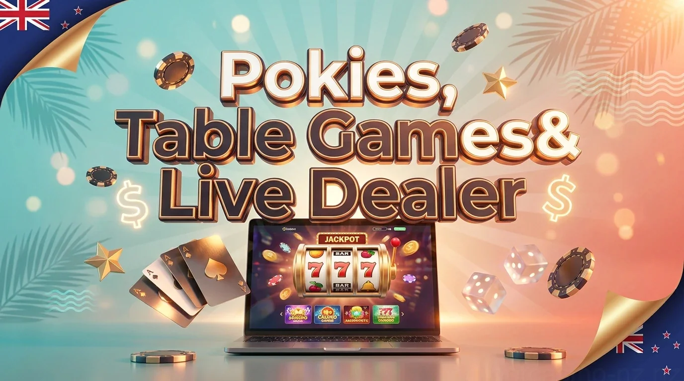 Pokies, Table Games& Live Dealer
